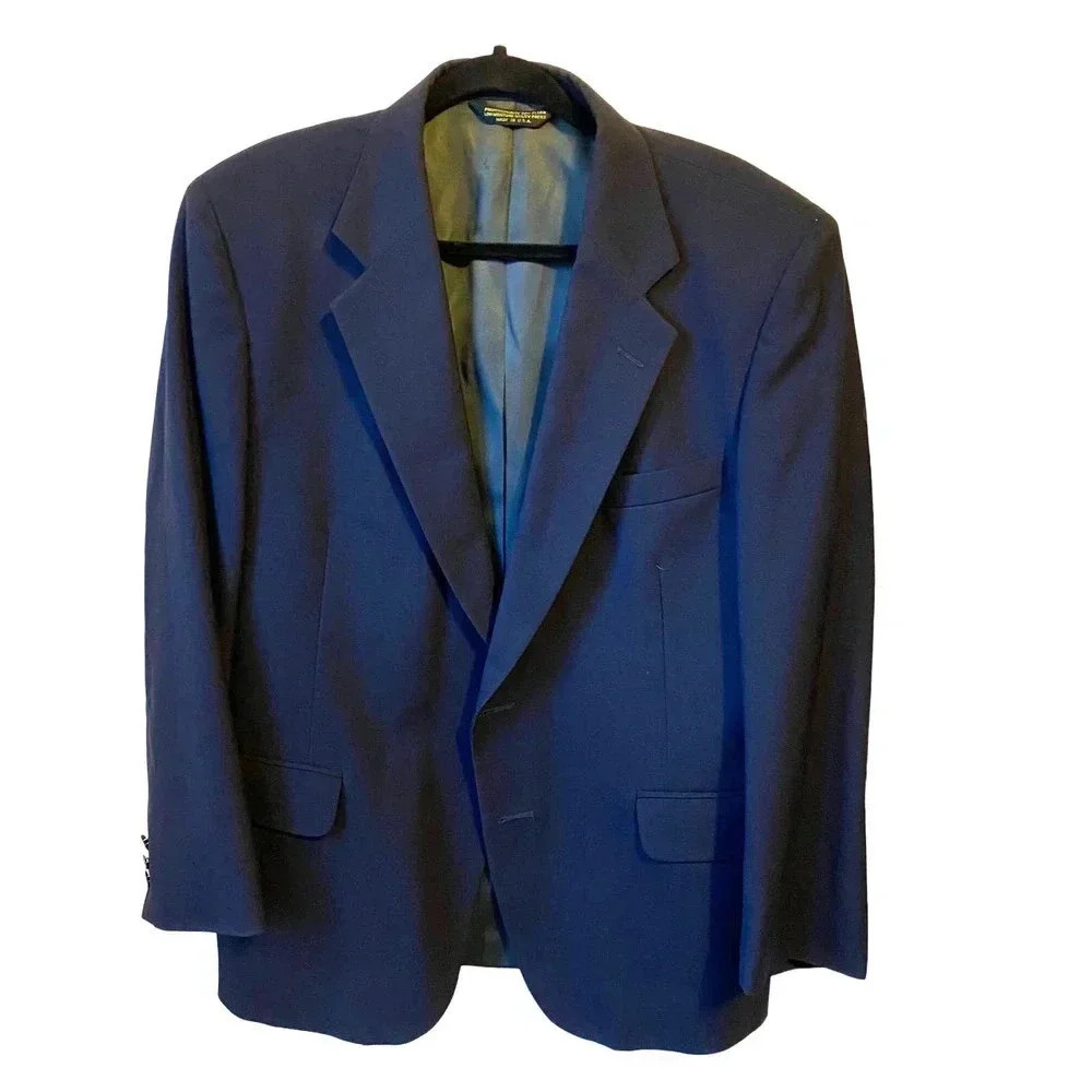 Strathmore By Anderson Little 100% Pure Wool Suit Blazer Sport Coat Mens 44R